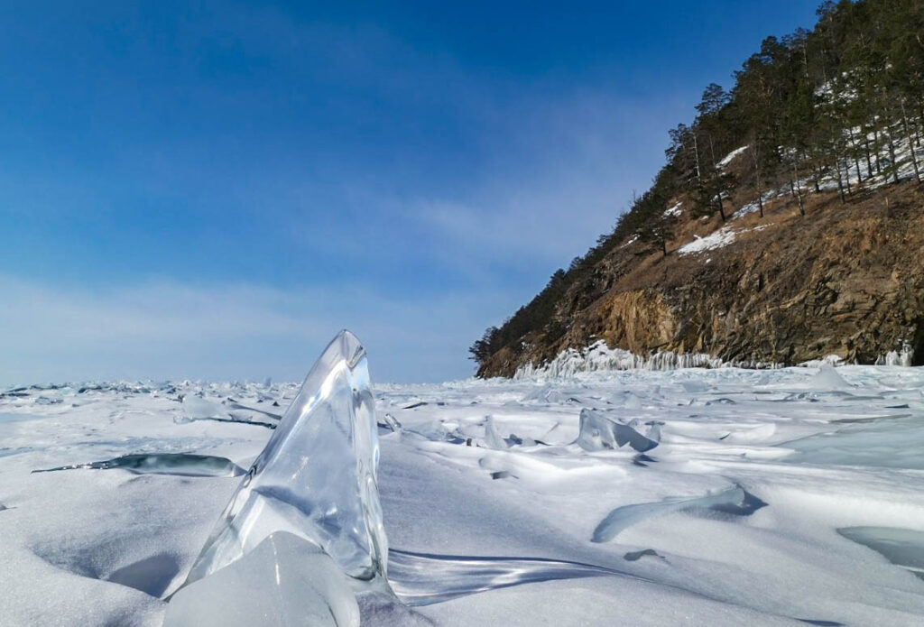 Eisformationen auf dem Baikalsee